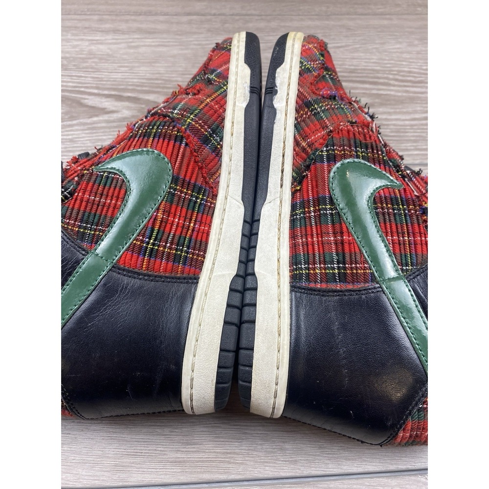 Nike Women's Dunk Sky Hi London Hidden Wedge Sneakers 598216-001 Red Plaid Sz 10 - Picture 7 of 13
